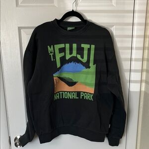 NWT Black Parks Project Mt. Fuji National Park Sweater
